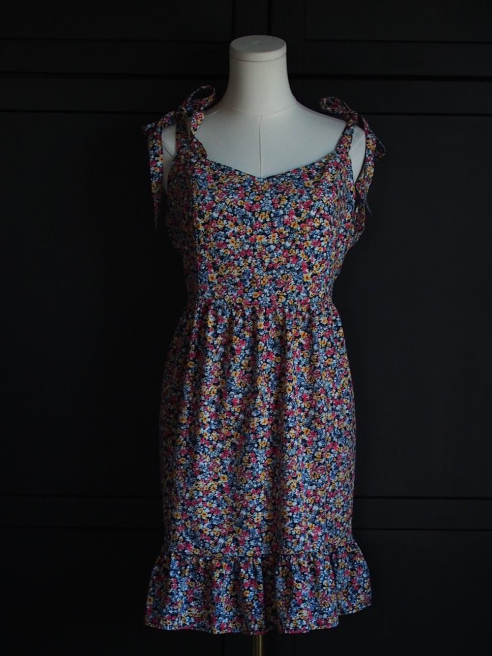 Old Navy | Tie-Shoulder Fit & Flare Floral Cami Mini Dress
